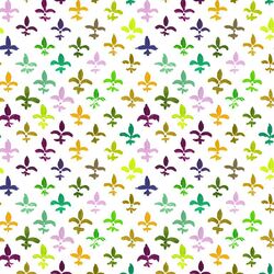 Fleur De Lis in White
