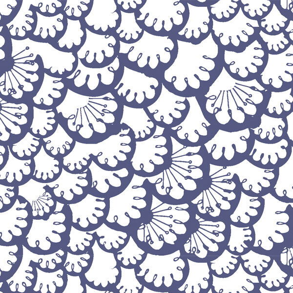 Pawprint in Indigo