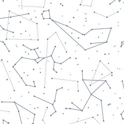 Star Charts in Dove on White