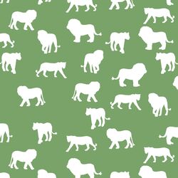 Lion Silhouette in Pistachio