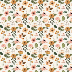 Garden Florals in Cream