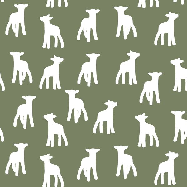 Lamb Silhouette in Olive