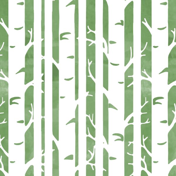 Birches in Pistachio