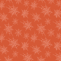Spider's Web in Pumpkin Orange