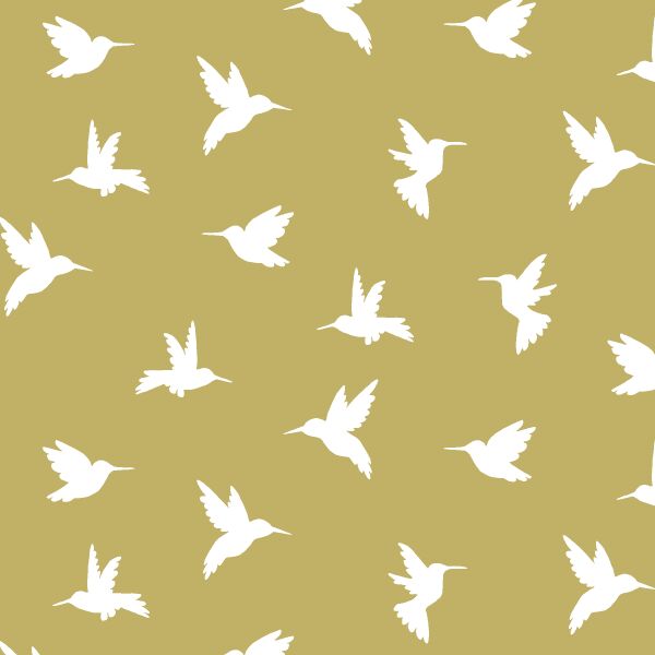 Hummingbird Silhouette in Brass