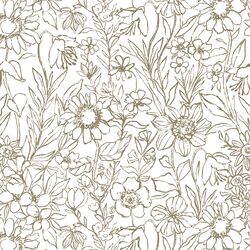 Sketched Garden in Olive