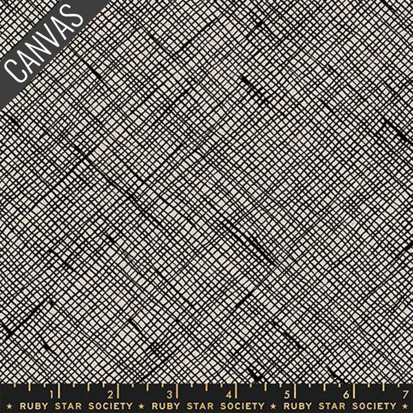 Crosshatch Canvas in Black