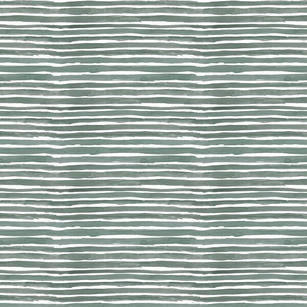 Small Watercolor Wash Stripe in Leafy