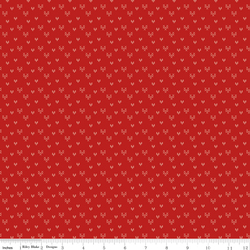 Cross Stitch Hearts in Red