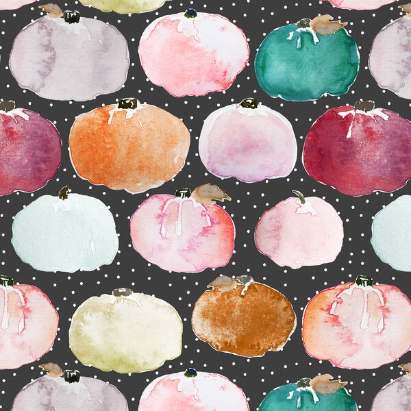 Pastel Pumpkin in Dotted on Onyx