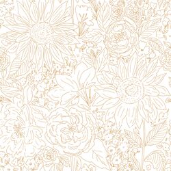 Paperie in Deep Tangerine on White
