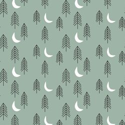 Twilight Trees in Soft Green