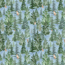 Forest in Light Denim