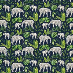 Little Jungle Elephant in Navy