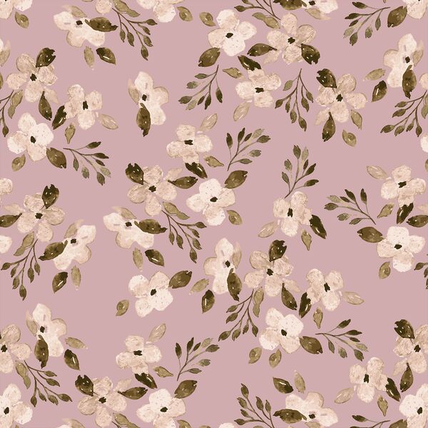 Vintage Blooms in Dried Rose