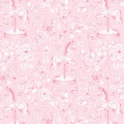 Carousel Horse in Rose Pink