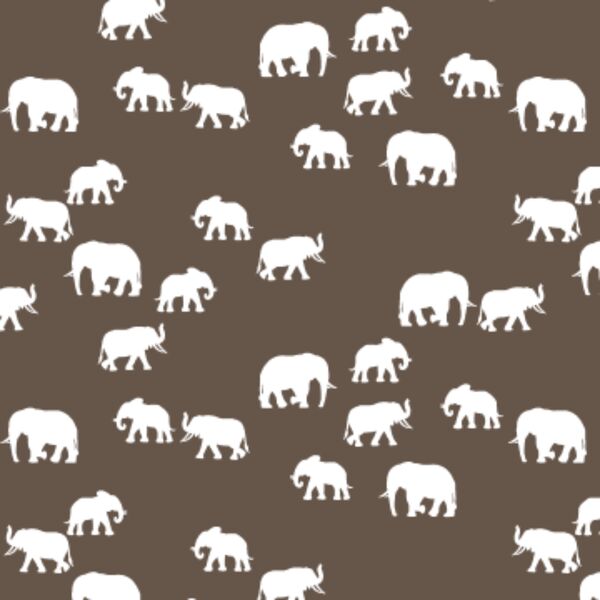 Elephant Silhouette in Timber