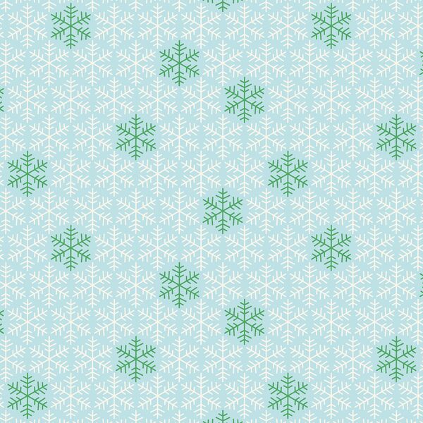 Snowfall in Frost Blue