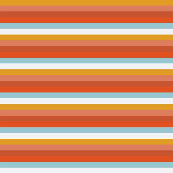 Seventies Stripe in Rainbow