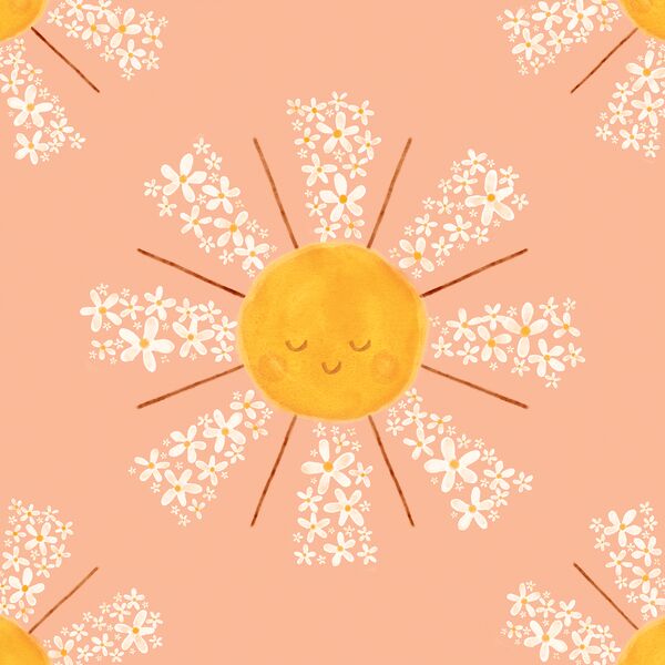 Large Blooming Sunshine in Afternoon Glow