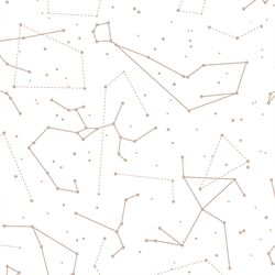 Star Charts in Sand on White
