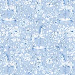 Carousel Horse in Hydrangea Blue