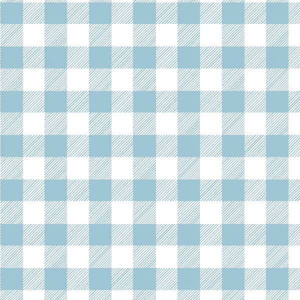 Medium Buffalo Plaid in Bluebell