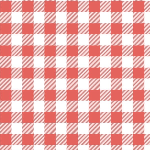 Medium Buffalo Plaid in Salmon