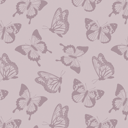 Fluttering Butterfly in Light Purple