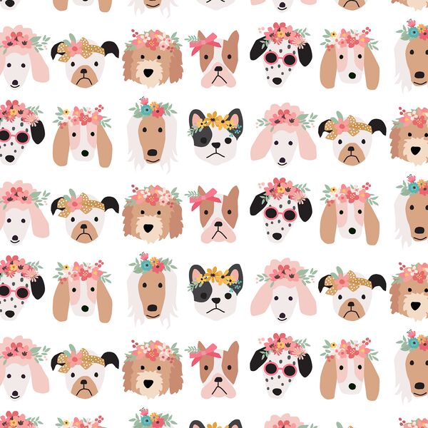 Flower Pups in Boho