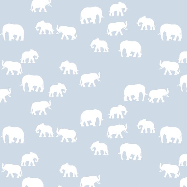 Elephant Silhouette in Cirrus