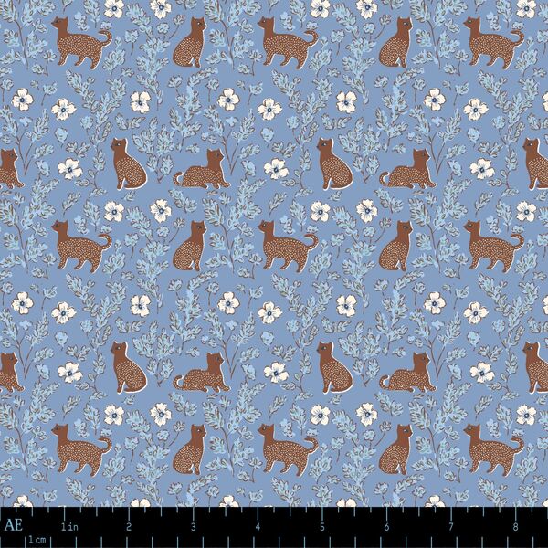 Meadow Hedgerow Cats in Midnight