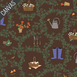 Garden Club Canvas in Cocoa