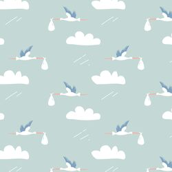 Storks in Aqua