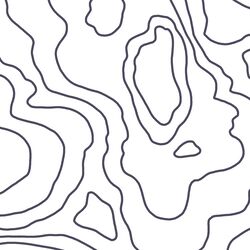 Large Trekking in Ink on White