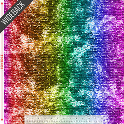 Rainbow Sequins Wideback in Rainbow