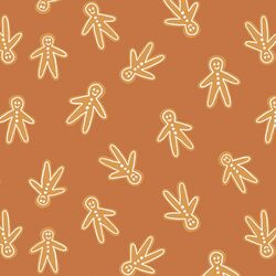 Gingerbread Men in Burnt Caramel