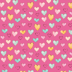 Hearts in Magenta