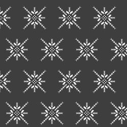 Snowflake Stitch in Onyx