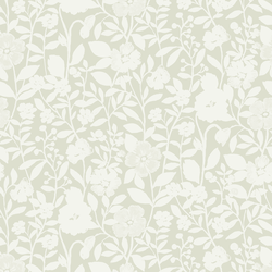 Tonal Wildflowers in Lichen Green