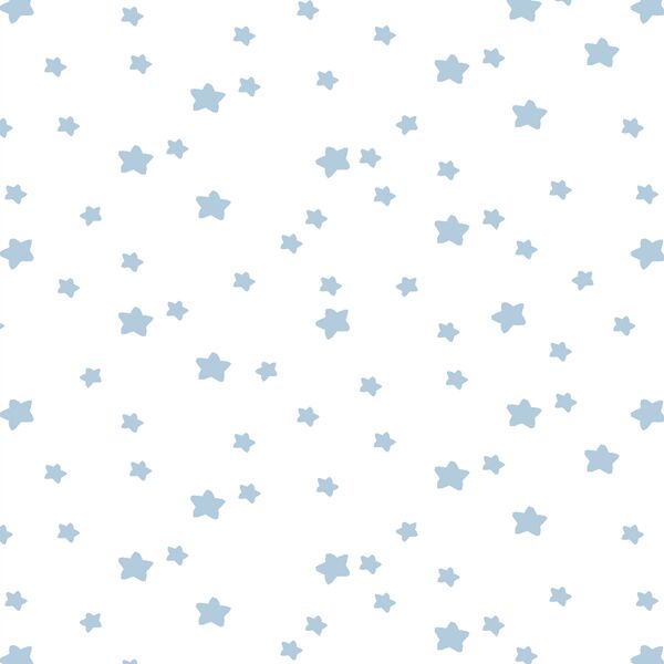 Star Light in Sky on White