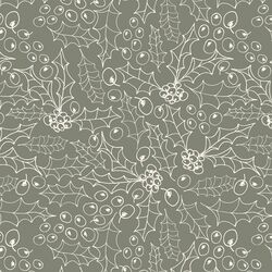 Holly Sketch in Moss Green