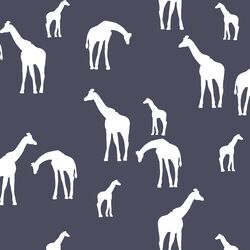Giraffe Silhouette in Ink