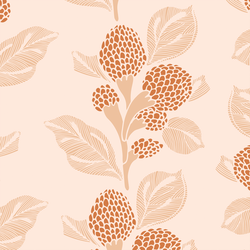 Large Blooming Vines in Pink Glow