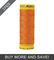 Pumpkin (9128-0122) - Silk Finish Cotton 28wt - 87 Yards (3 Pack)