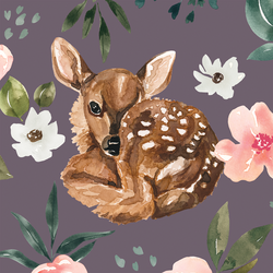 Large Deer in Plum