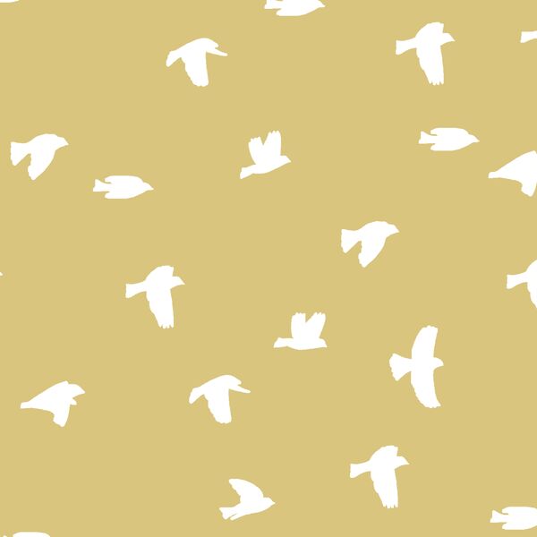 Flock Silhouette in Honey