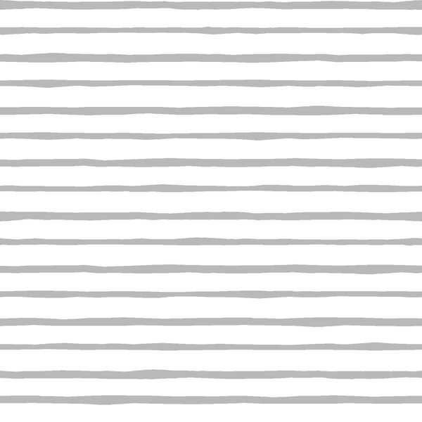 Artisan Stripe in Pebble on White