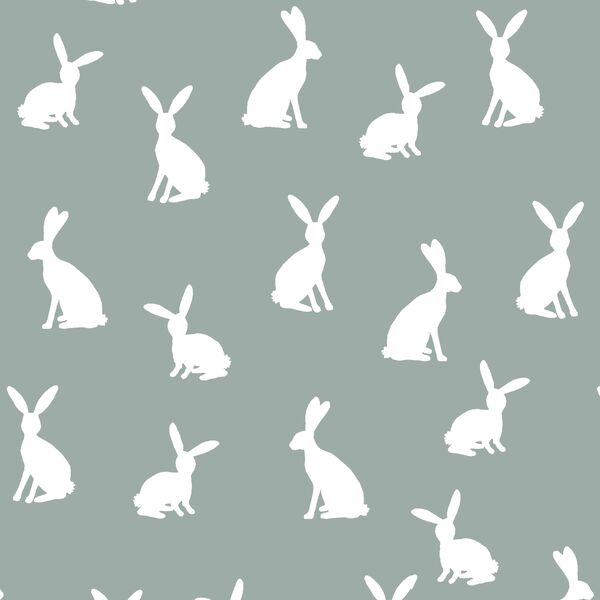 Cottontail Silhouette in Eucalyptus