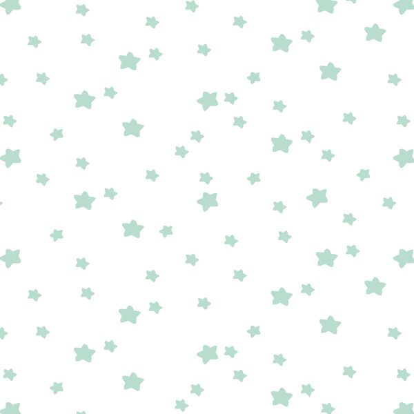Star Light in Mint on White